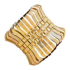 Impressive 1970s Custom Order Cartier Gold Bracelet 9