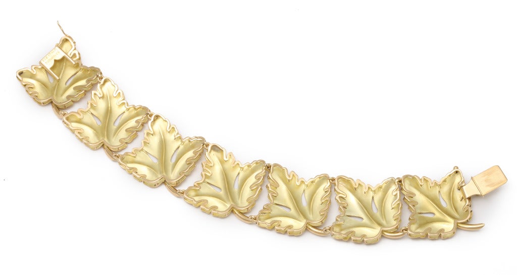 Women's 1970s Tiffany & Co., Italy, Brushed Gold Bracelet