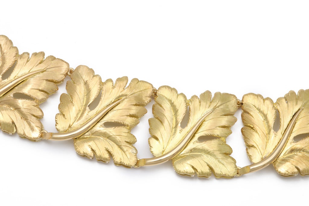 1970s Tiffany & Co., Italy, Brushed Gold Bracelet 1
