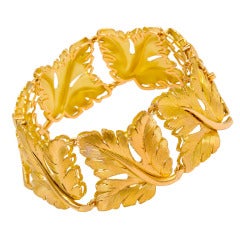 1970s Tiffany-Italy, Brushed Gold Bracelet 10
