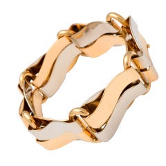 1970s Cartier Two-Tone Gold Bracelet