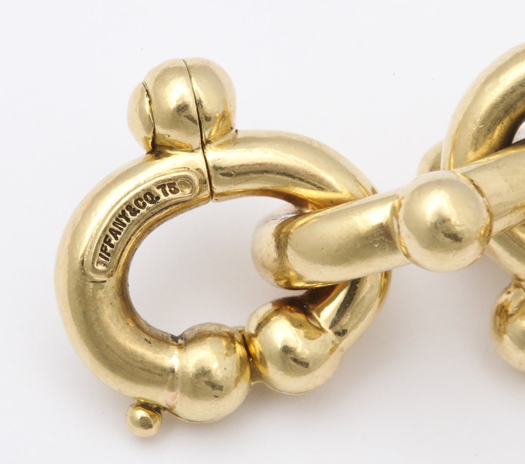 Women's or Men's 1980s Paloma Picasso Gold Jacks Bracelet for Tiffany & Co.