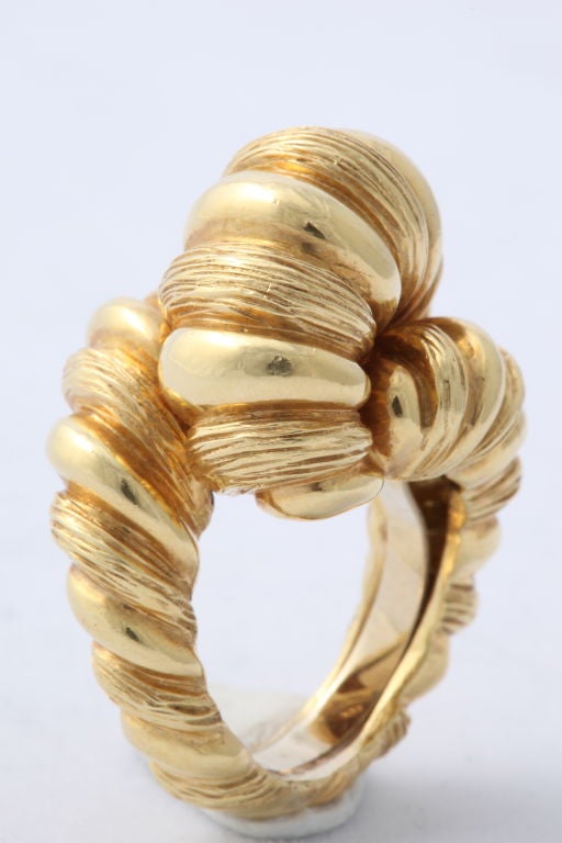 Women's CARTIER Impressive 18KT Gold Rope Knot Ring