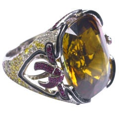 PATRICK MAUBOUSSIN Chrysoberyl bow ring