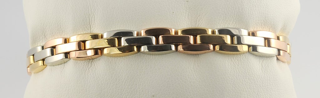 VAN CLEEF & ARPELS Multicolored Gold Link Bracelet