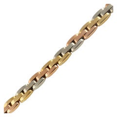 VAN CLEEF & ARPELS Multicolored Gold Link Bracelet