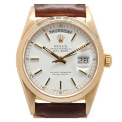 Rolex Yellow Gold Day-Date Wristwatch ref 18038 circa 1986
