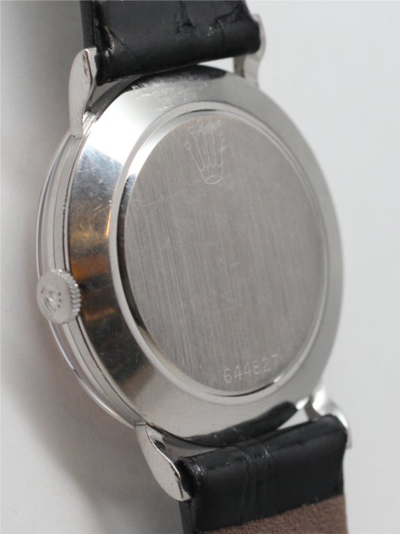 ROLEX Stainless Steel Dress Wristwatch Ref 9829 circa 1960 1
