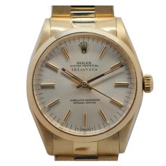 ROLEX Yellow Gold Oyster Perpetual Wristwatch Ref 1002 circa 1973 Retailed by Tiffany & Co
