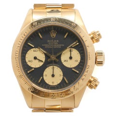 ROLEX Yellow Gold Oyster Cosmograph Daytona Ref 6265 circa 1978