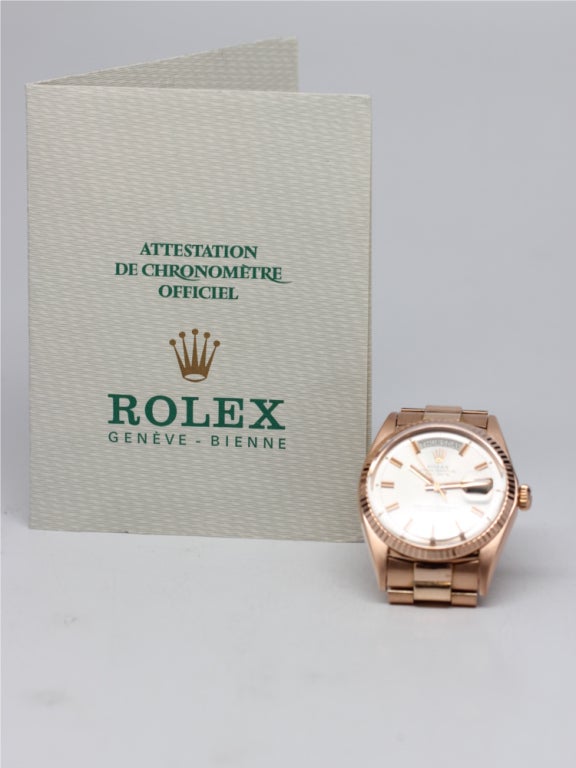 Rolex Pink Gold Day-Date President ref# 1803 circa 1969 1