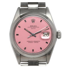 Rolex Stainless Steel Oyster Perpetual Date with Custom Dial