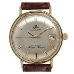 Jaeger LeCoultre Yellow Gold Automatic Master Mariner Wristwatch circa 1960s