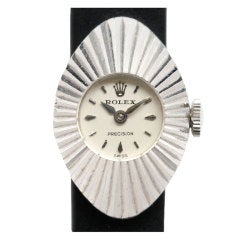 ROLEX Lady's White Gold Chameleon Wristwatch circa 1960s