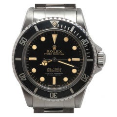 ROLEX Stainless Steel Submariner Ref 5512 with Gilt Dial circa 1963