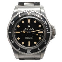 ROLEX Stainless Steel Submariner Ref 5513 with Meters First Dial