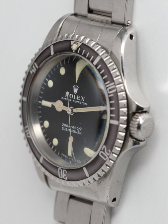 ROLEX Submariner Ref 5513 Meters First Dial c. 1967  with Papers