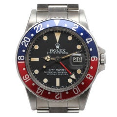 ROLEX Stainless Steel GMT-Master Ref 16750 Transitional Model