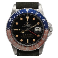 ROLEX Steel GMT-Master Ref 1675 with Gilt Dial and Pointy Guard