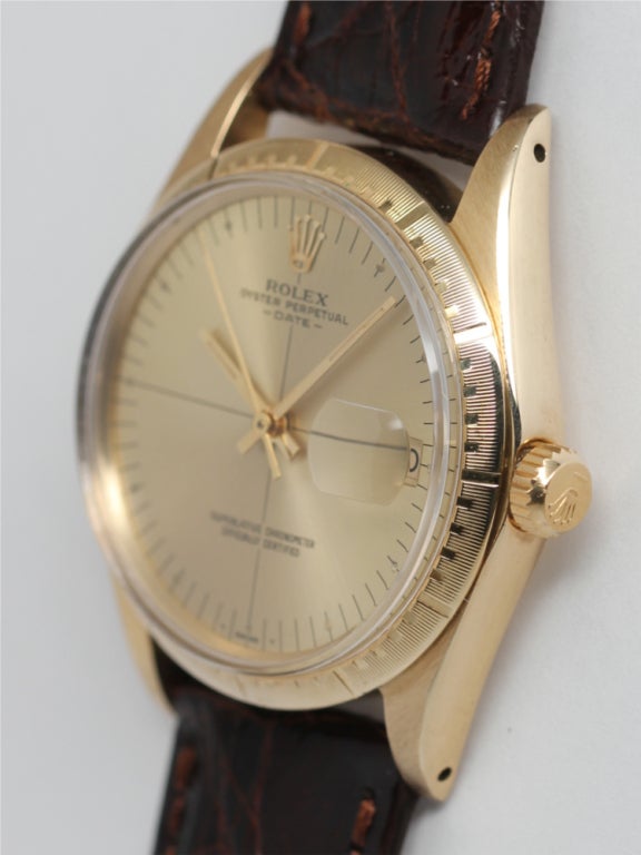 Rolex 14k yellow gold Oyster Perpetual Date 
