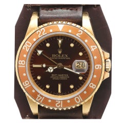 ROLEX Yellow Gold GMT-Master Transitional Model Ref 16758