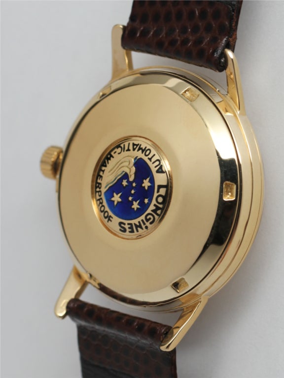 da uomo o donna Orologio da polso automatico Conquest di Longines in oro giallo, circa anni '60