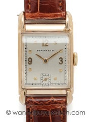 TIFFANY & CO Rectangular Dress Wristwatch Movement by IWC