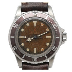 Vintage ROLEX Steel Submariner Ref 5513 with "Tropical Chocolate" Dial