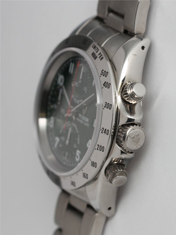 TUDOR Stainless Steel Tiger Woods Chronograph circa 1990s