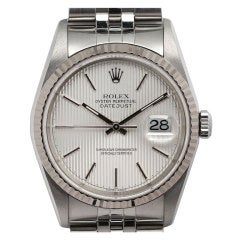 ROLEX Stainless Steel and White Gold Datejust Ref 16234
