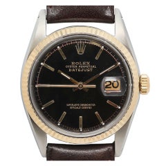 ROLEX Stainless Steel and Yellow Gold Datejust ref 1601