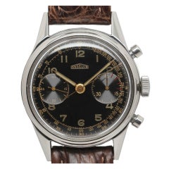 Angelus Stainless Steel Oversized Chronograph Wristwatch