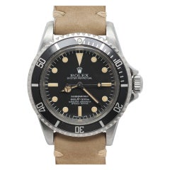 ROLEX Stainless Steel Submariner Wristwatch Ref 5512 circa 1965