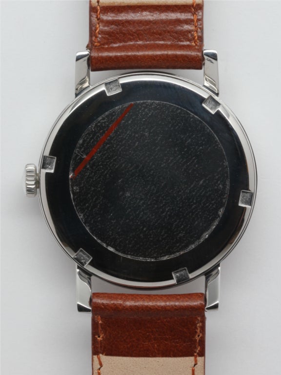 GRUEN Stainless Steel Airman Wristwatch circa 1950s 1