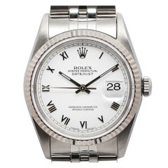 ROLEX Stainless Steel Datejust Wristwatch Ref 16234 circa 1999
