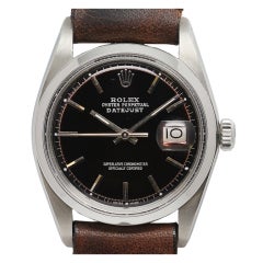 ROLEX Stainless Steel Datejust Wristwatch Ref 1601 circa 1977