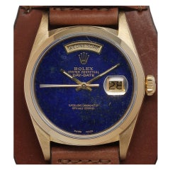 ROLEX Yellow Gold Day-Date President with Lapis Dial Ref 1803