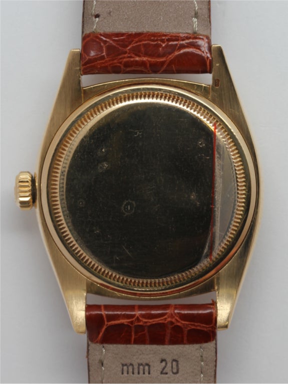 ROLEX Yellow Gold Datejust Wristwatch Ref 6605 circa 1957 1