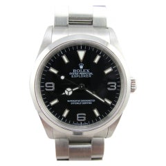 Rolex Stainless Steel Explorer Wristwatch Ref 14270 circa 1999