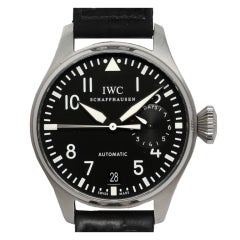 Used IWC Stainless Steel Big Pilot Wristwatch Ref 5004 circa 2000s