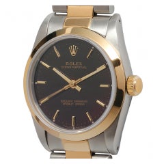 ROLEX Stainless Steel and Gold Midsized Wristwatch circa 1991