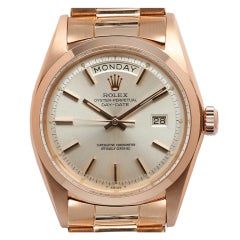 ROLEX Pink Gold Day Date President Wristwatch circa 1967