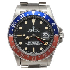 ROLEX Stainless Steel GMT with Original Papers, Receipt