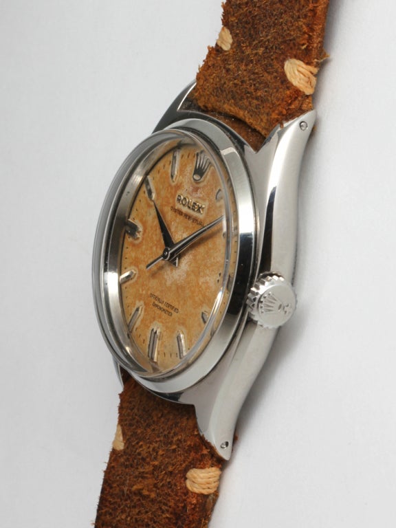 ROLEX S Steel Oyster Perpetual Wristwatch Ref 6500 circa 1953 1