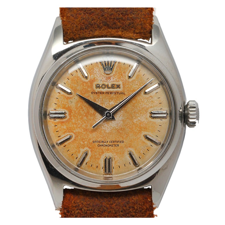 ROLEX S Steel Oyster Perpetual Wristwatch Ref 6500 circa 1953
