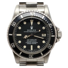 Vintage ROLEX Stainless Steel Sea-Dweller Rail Dial so-called "Great White" circa 1978