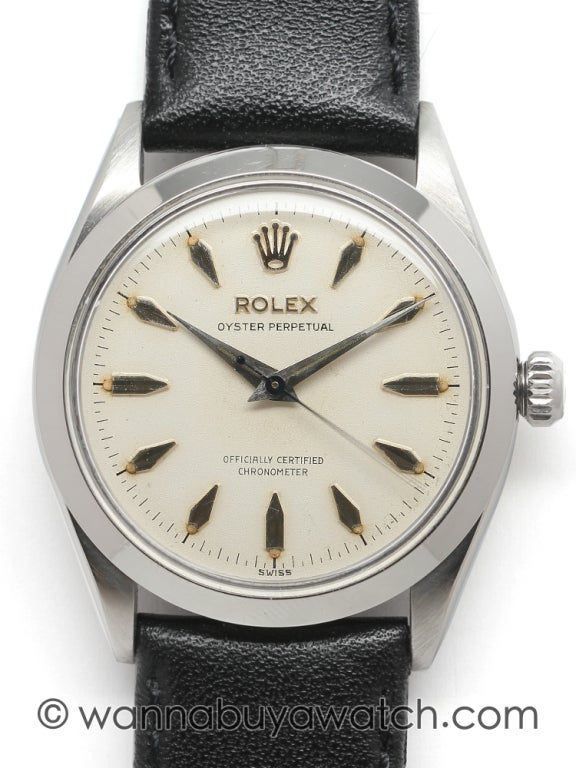 Rolex Stainless Steel Oyster Perpetual Wristwatch circa 1957