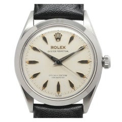 Vintage Rolex Stainless Steel Oyster Perpetual Wristwatch circa 1957