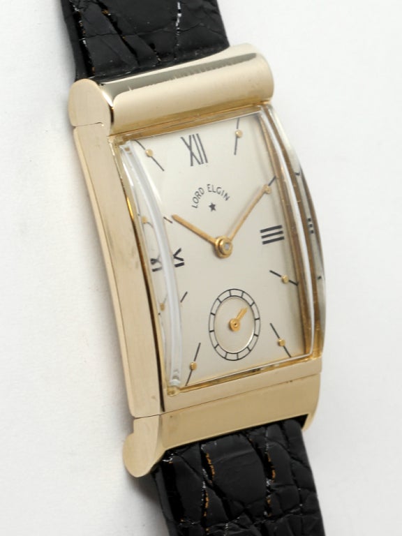 Lord Elgin Gold Asymmetrical Wristwatch c.11947 at 1stDibs | lord elgin ...