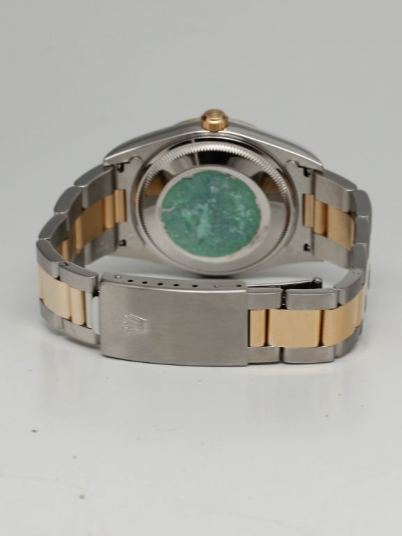ROLEX Stainless Steel and Yellow Gold Oyster Perpetual Date Wristwatch Ref 15223 2